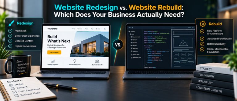 Website Redesign vs. Website Rebuild: Which Does Your Business Actually Need?